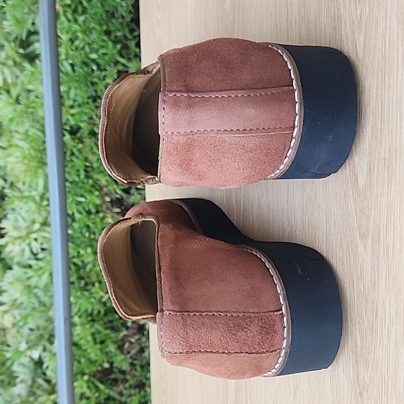 AQUATALIA Giselle Suede Round Toe Slip On Platform Loafers Shoes Size 7 Brown - Picture 4 of 12